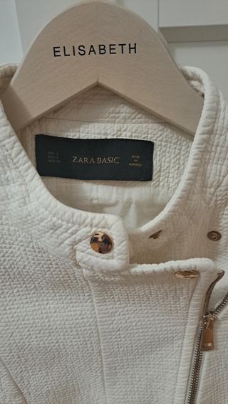 Chaqueta Zara Blanca Mujer