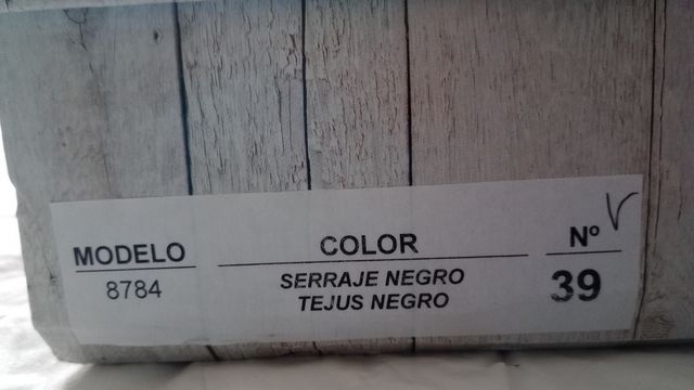Botas serraje negro caña baja T. 39.5