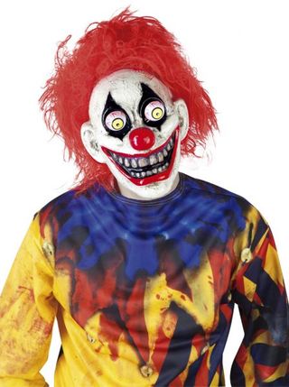 Máscara de payaso con ojos móbiles