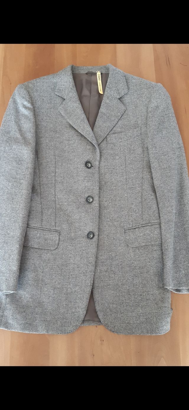 Giacca vintage grigia in Alpaca e Lana tg 44 in ot