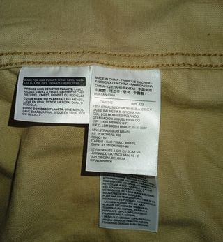 Chaqueta vaquera Levis beige
