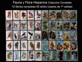 Sellos Fauna y Flora Hispanica Coleccion Completa
