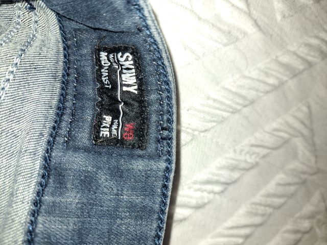 Pantalón vaquero pitillo mujer azul