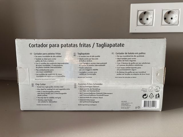 Cortador de patatas fritas de metal