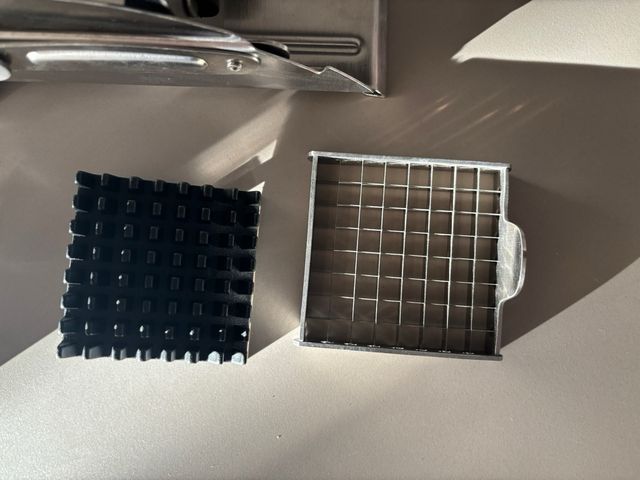 Cortador de patatas fritas de metal