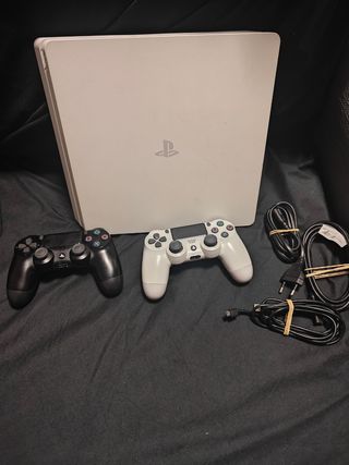 PS4 Slim 500GB Blanca + 2 Mandos