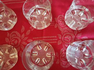 9 Vasos Whisky Vintage Cristal