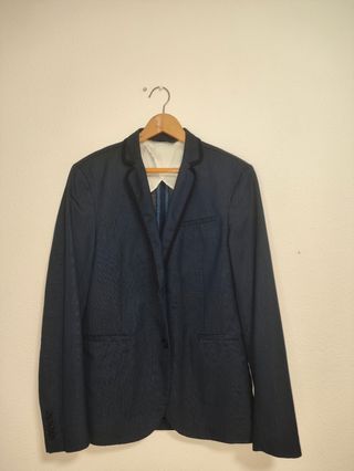 Chaqueta Zara Azul Talla 48
