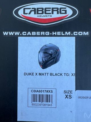 Casco CABERG helmet duke x matt black mujer XS