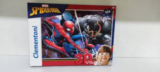 Puzzle Spider-Man 3D Vision Clementoni 104 piezas