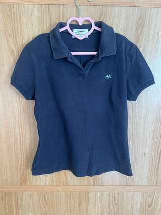 Polo Burberry vintage mujer azul