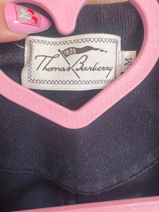 Polo Burberry vintage mujer azul