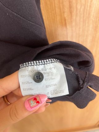 Polo Burberry vintage mujer azul