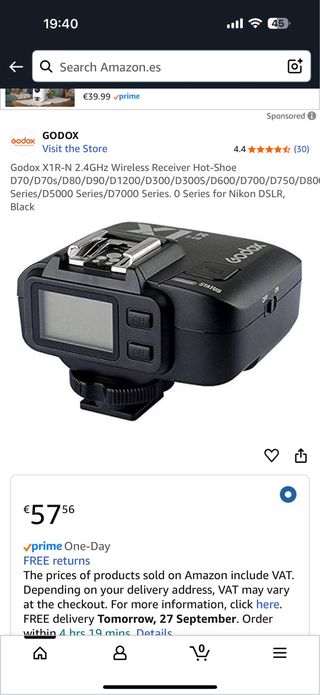 Ricevitore wireless Nikon Godox X1R-N 2,4 GHz