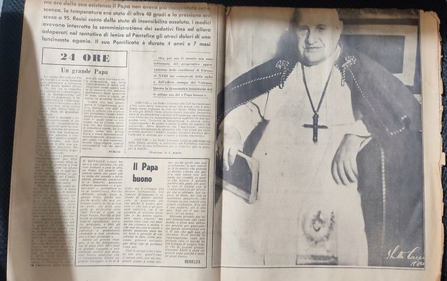 Paese Sera - Annuncio Morte Papa Giovanni XXIII