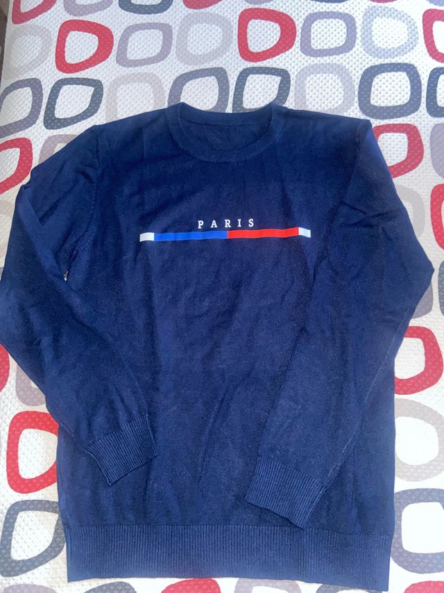 Jersey azul con detalle París