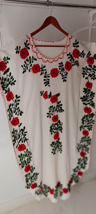 Vestido retro bordado a mano