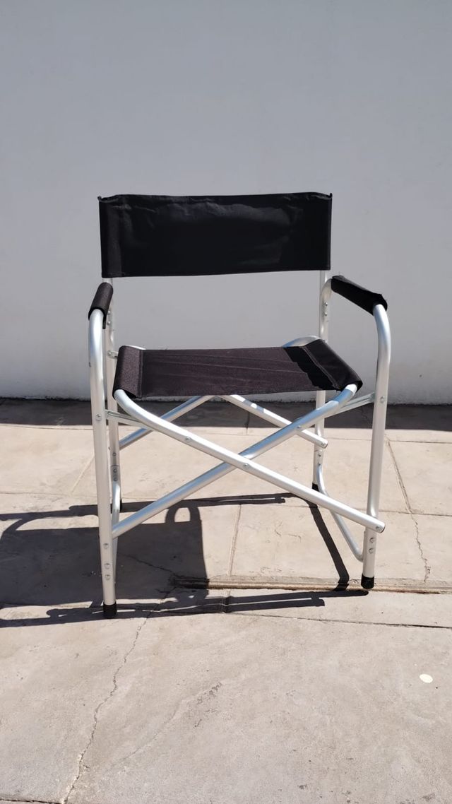 Silla Aluminio Plegable Ligera Negra