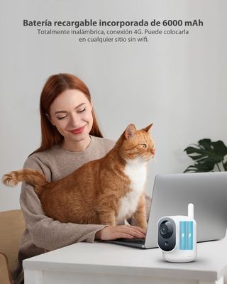 Cámara Vigilancia 4G Interior Inalámbrica 2K