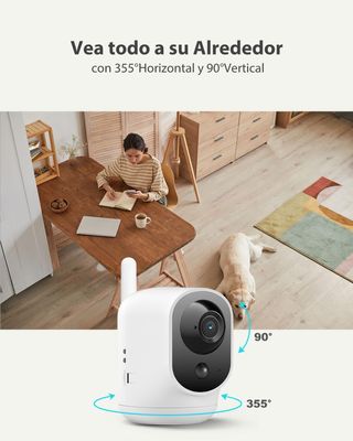 Cámara Vigilancia 4G Interior Inalámbrica 2K