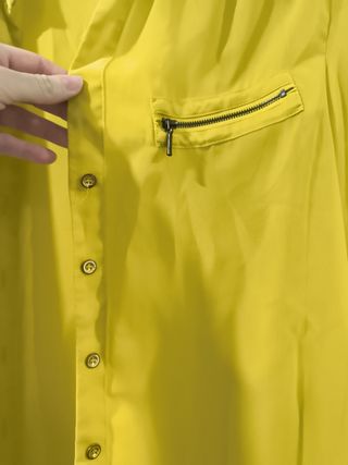Blusa amarilla transparente 