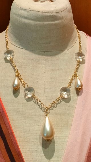 Conjunto Vintage Collar, pulsera y Pendientes