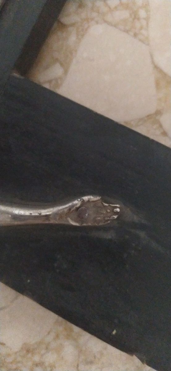 Crucifijo antiguo madera y metal