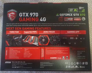 Nvidia MSI Geforce GTX 970 Gaming 4G