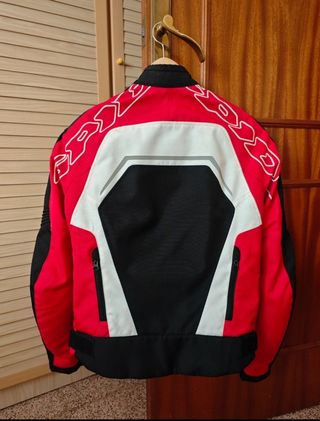 Chaqueta Spidi Tronik Tex Negra/Roja/Blanc Talla S