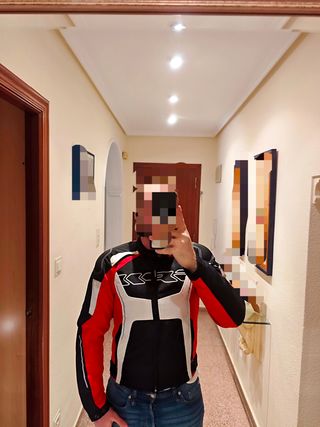 Chaqueta Spidi Tronik Tex Negra/Roja/Blanc Talla S
