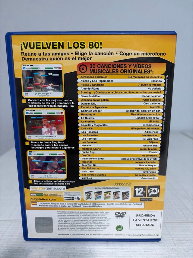 Singstar PS2 - Lo meglio del Pop Spagnolo 80