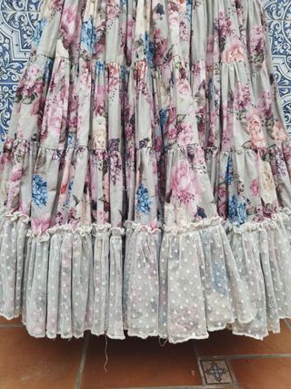 OFERTA FINAL!! Traje de gitana HECHO A  MANO. 