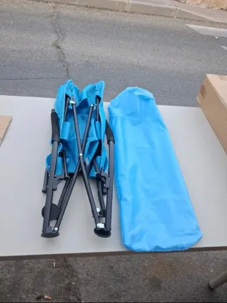 Silla Plegable Playa/Camping Azul