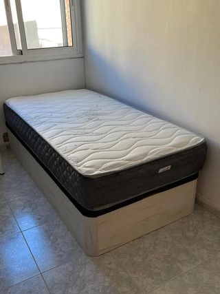 Colchón cómodo y canapé nuevos 90x200 oferta