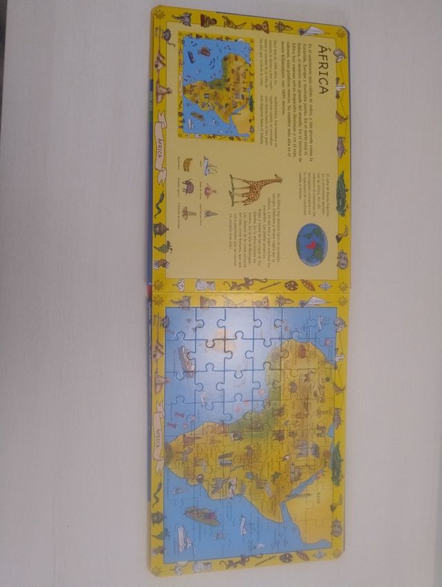 ATLAS DEL MUNDO PARA NI�OS.(LIBRO-PUZLE)