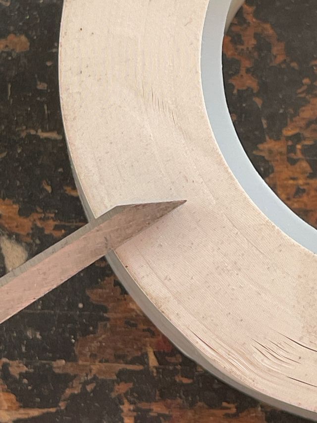 Formón 1/4” acero cromo-vanadio.