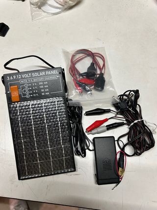 Pannello Solare 3.6.9.12V Caricabatterie