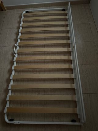 Base cama 90cm madera y metal