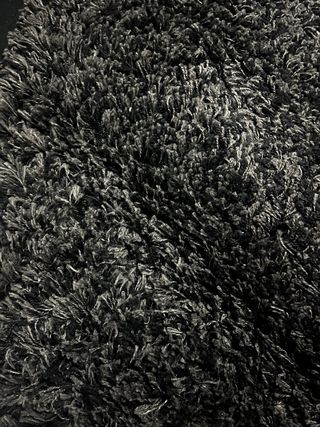 alfombra redonda gris marengo/negra