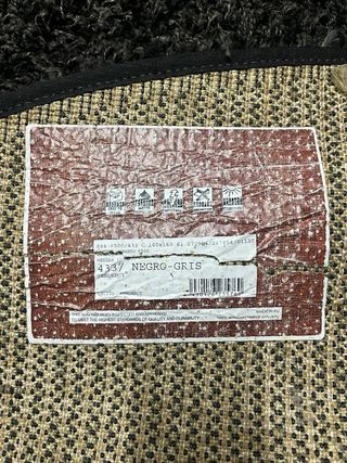 alfombra redonda gris marengo/negra