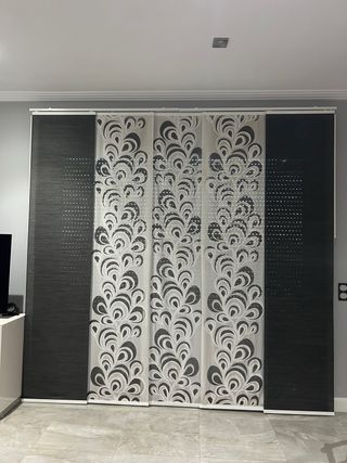 Cortina estilo Paneles Japoneses Decorativos