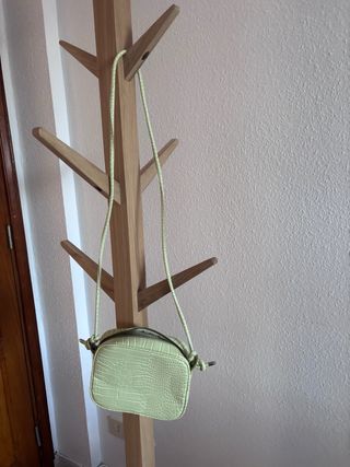 Bolso verde efecto piel cocodrilo