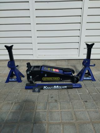 Gato Hidráulico 3T + 2 Caballetes