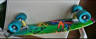 Patineta Longboard Diseño Tropical