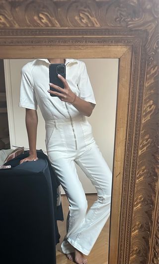 Mono Mango vaquero blanco talla S