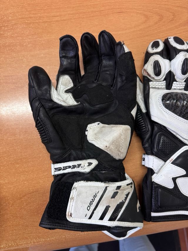Guantes Moto Spidi Negros y Blancos