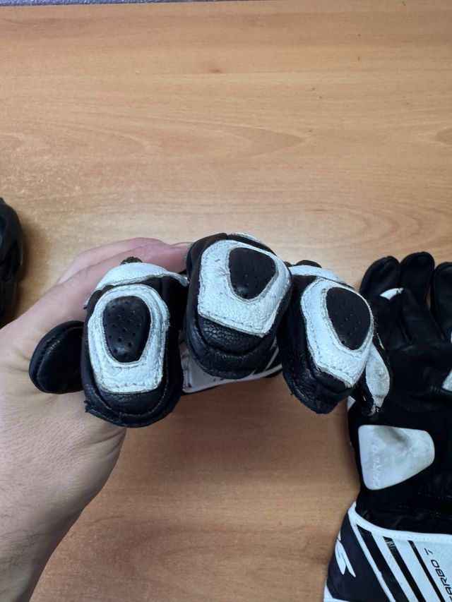 Guantes Moto Spidi Negros y Blancos