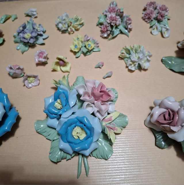 Flores de cerámica para manualidades