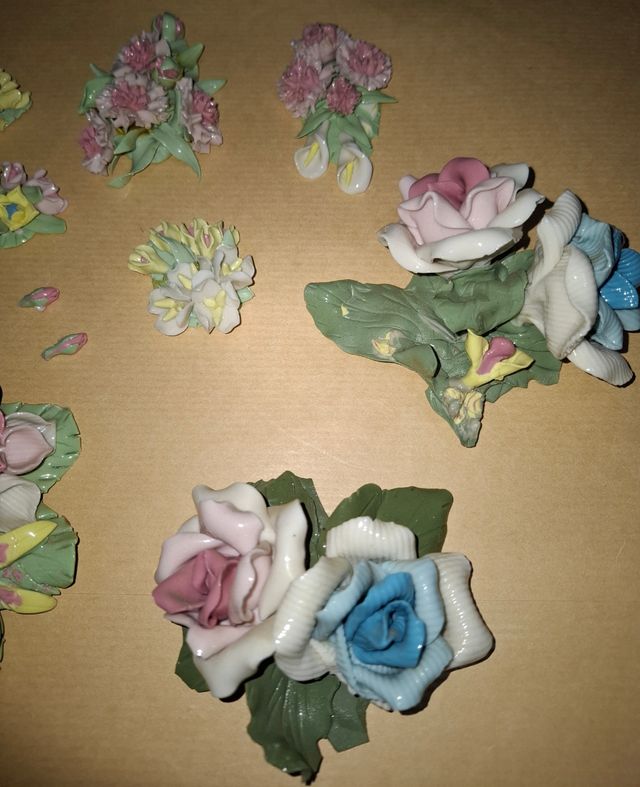 Flores de cerámica para manualidades