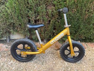 Bicicleta equilibrio Cruzee 12 dorada